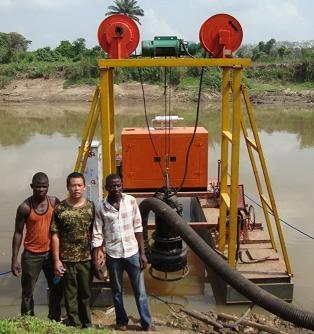 800m Discharging Distance Sand Dredging Pontoon 30m Dredging Depth 50cm Draught