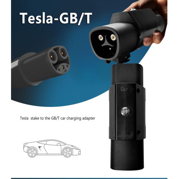 GBT Interface Standard Black 7kw Tesla EV Charging Adapter NACS to Car Connector Socket Switch 32A Output Current EV Charger