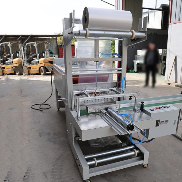 High Performance Cuff Style Semi Auto Shrink Wrap Machine Conveying Speed 0-15m/min