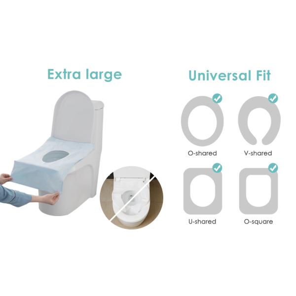 Toilet Seat Covers Disposable Toilet Seat Cover Paper Toilet Liners for Bathroom, Travel, Camping, Kids Potty Training
