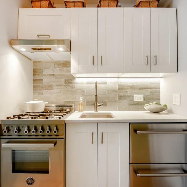 Furniture Solid Wood Kitchen Small Cabinet Set For Mini Kitchen