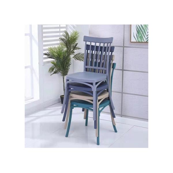 90cm 45cm Coloured Plastic Dining Chairs 250kg Loading