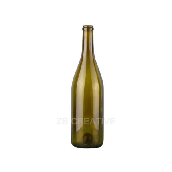 Burgundy Style Wine Bottles Cork Closure 750ml Pinot Noir Spirits 400g 2709K-7A