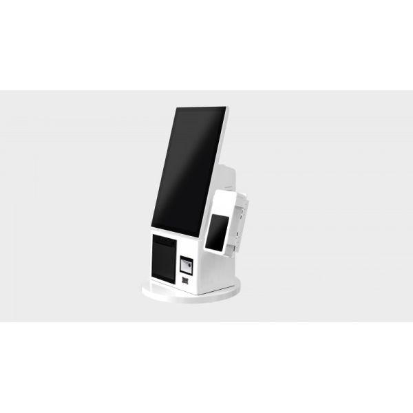 Compact and Lightweight Self Ordering Kiosk with NFC Payment and 180° Rotation Screen for Versatile Use