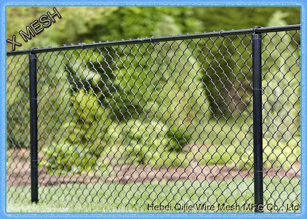 Green PVC Coated 2inch 6FT Chain Link Fence for Sportsground