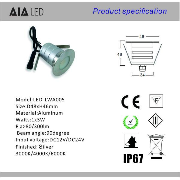 Outside IP67 waterproof  LED underground lamp/LED inground light/Outdoor led Buried light