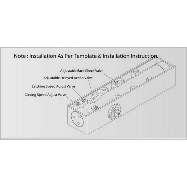 Utilisation de porte retardée par ferme-porte commercial résistant en métal d'action de 180 degrés