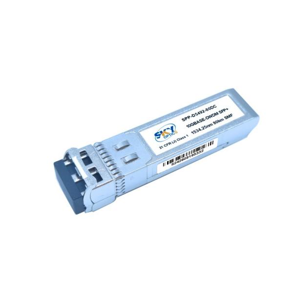 Single Mode LC Interface 10G SFP+ DWDM 80km Transceivers For Telecommunication