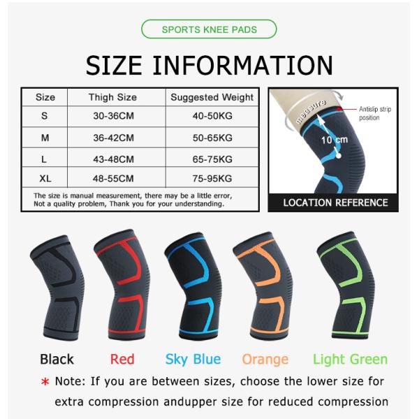 Расчалка Breathable 0.13kg поддержки колена рукава обжатия для людей