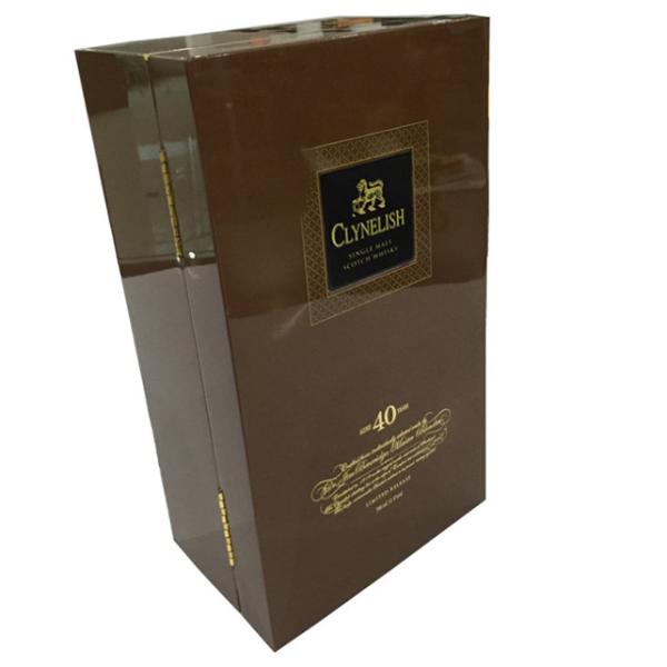 Elegant Custom Printed Wine Boxes with Gold Logo Eco Friendly Storage