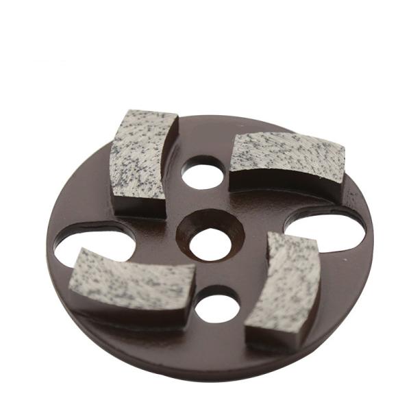 Diamond Metal Polishing Pads , Grinding Abrasive Disc With 4 Bar Segments