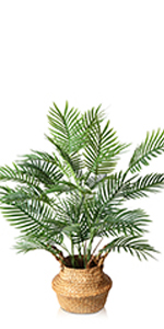 Artificial Golden Dieffenbachia Plant 43 Inch Tall Fake Tropical Lifelike Tree in Pot Silk Faux Dark Green Plant