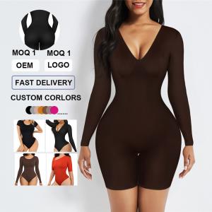Seamless High Waist Brown Thong Shapewear for Women Fabric Type 77% Nylon 23%