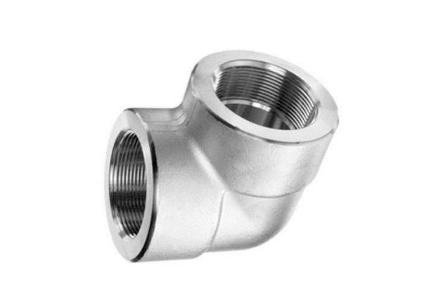 Threaded NPT Steel Pipe Elbow ASTM A182 F304 / 304L 1 Inch Size High Pressure