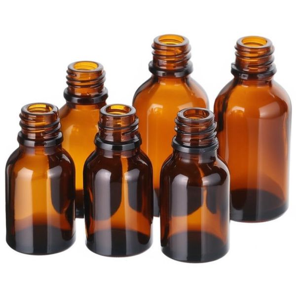 Screw Cap Amber Cosmetic Bottles Store And Dispense Cosmetic Products Advanced Solution for Perfumes