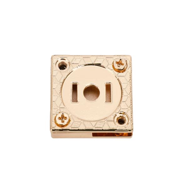 Square Metal Lock Buckle For Handbag Accessories Purse Decoration Lock Craft