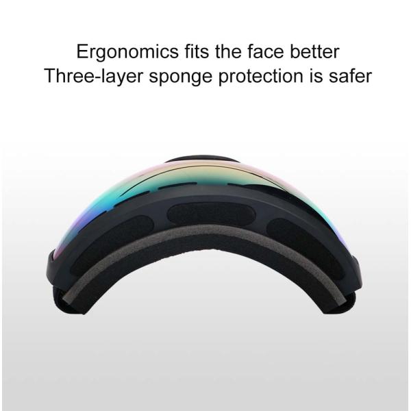 SKI Applicable Scene Spherical Lens Custom Adult Anti-Fog Goggles for Sports