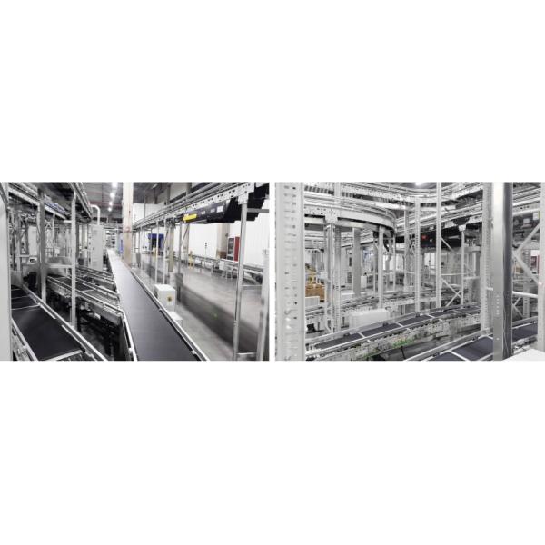 Carton Sorting Conveyor System Flexible Gravity Roller Conveyor System Logistics Sorting Warehouse Storage Rack