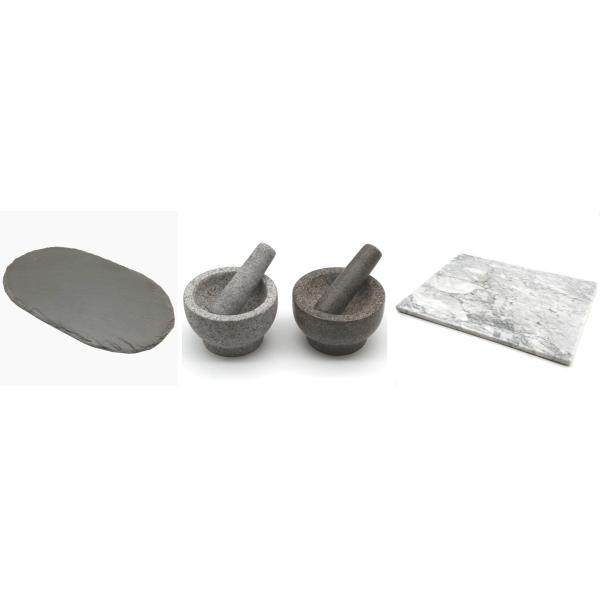 Grinding Natural Marble Stone Mortar And Pestle Set Herb Spice Garlic Press Masher