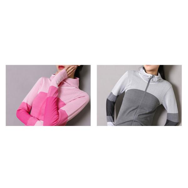 Обслуживание ODM OEM Hoodie застежка-молнии быстрых сухих женщин Richee атлетическое вверх