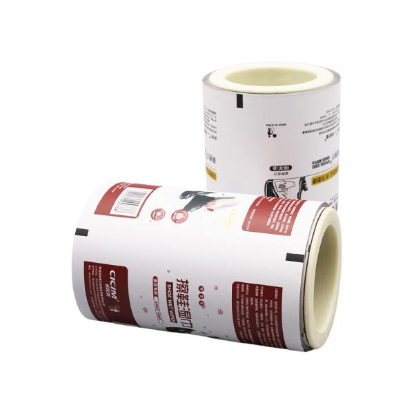 Sachet Wrapper Film Roll Plastic Foil Material Pet/Al/Pe Custom Condom Packaging Sachet Liquid Honey Bee Packaging Film Rolls