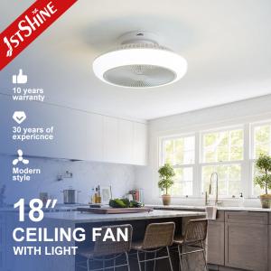 Ventilador de teto decorativo de 18 polegadas com luzes 6 opção de velocidade e