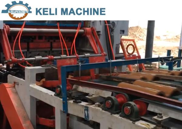 Automatic Tile Making Machine PLC Length Control Pressed Roofing Tiles Forming Line