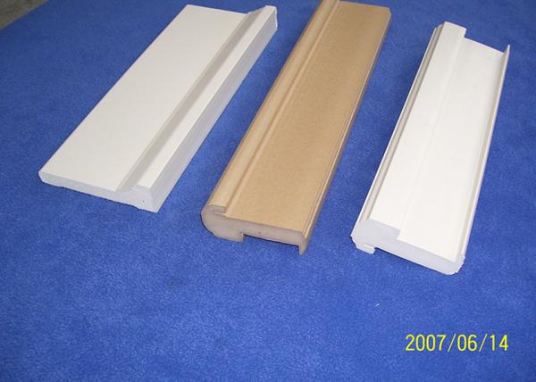 Astragal decorativo do Backband dos moldes 7ft do PVC da prova da água branca para a porta