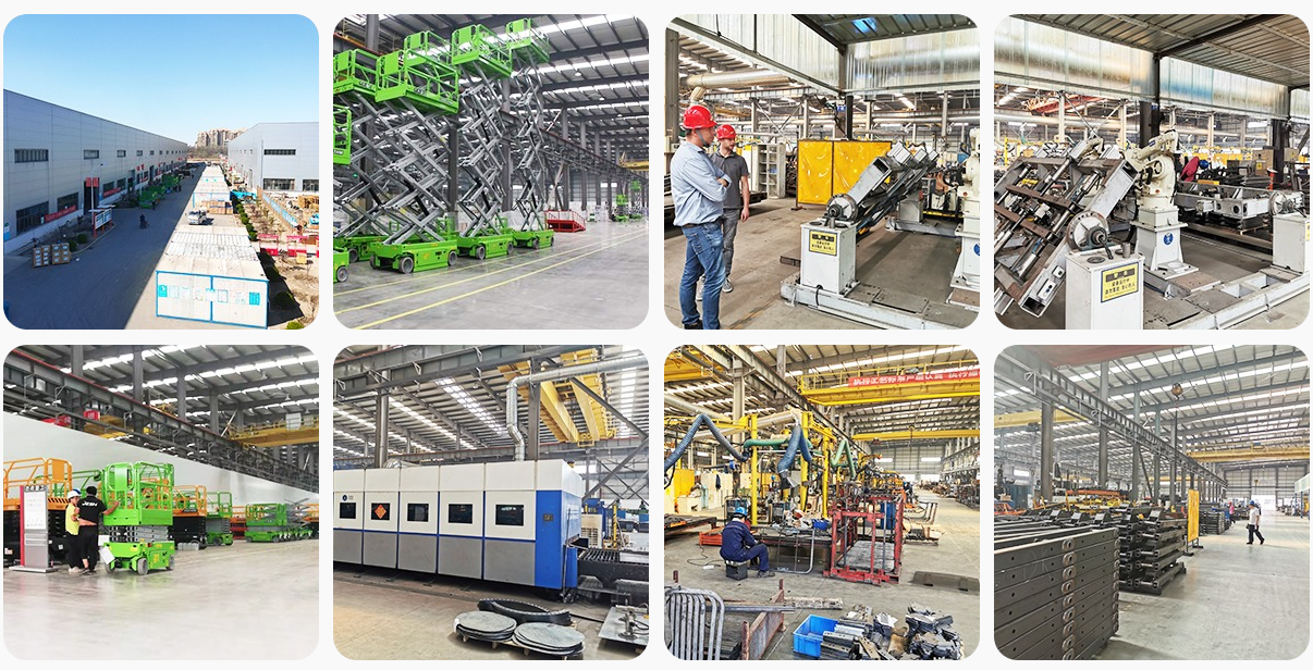дизель пересеченной местности 18m 59ft Scissor подъем для на открытом воздухе Maintanence
