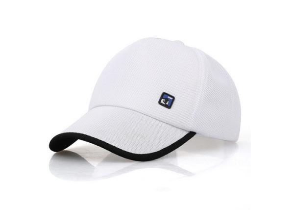 White Kids Mesh Baseball Caps Good Air Permeability Not Deformation For Outdoor Activities