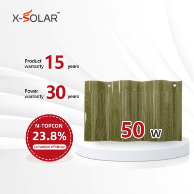 Curved Photovoltaic Solar Panel Tile Roof For Sustainable Building Solutions
