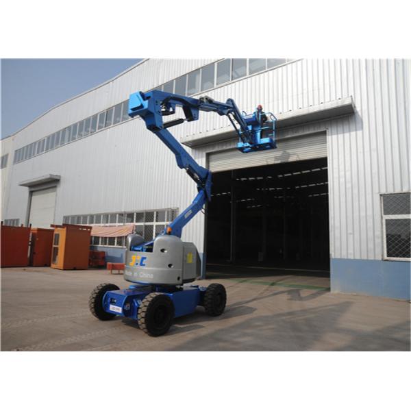 High Strength Structure Steel Towable Boom Lift , Aerial Work Platform 360 Degree Rotation