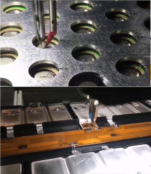 Electric car battery pack ultrasonic aluminum wire bonding machine,18650 battery spot welding machine