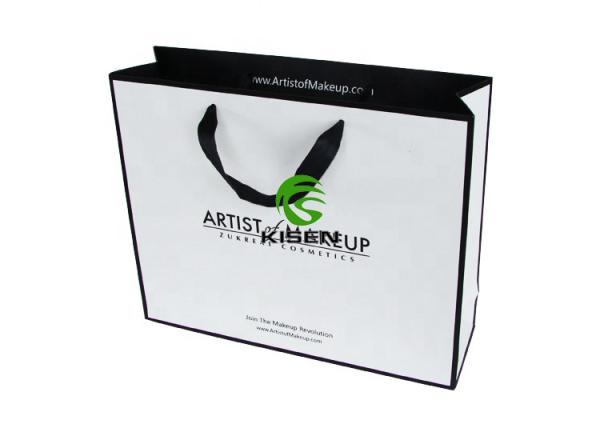 Jewellery / Wedding Paper Bags , Lightweight Small White Kraft Paper Bags