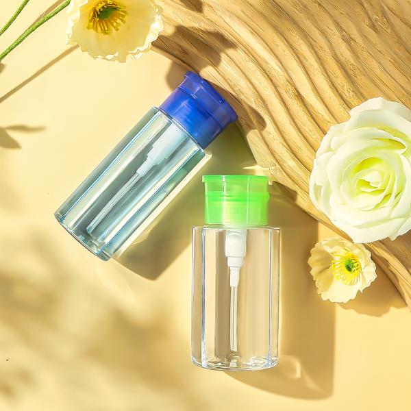 Flip Cap PET Plastic Makeup Remover Bottles Wholesale in 60ml–500ml Sizes with Recycled Materials