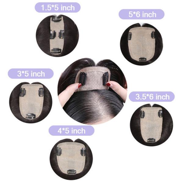 150 g Parte Média Fêmea Perucas de Toupee Feminino Substituição de Cabelos