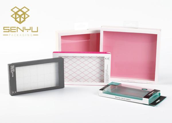 Printing Information Transparent Packaging Box with Clear Window for Phone Covers