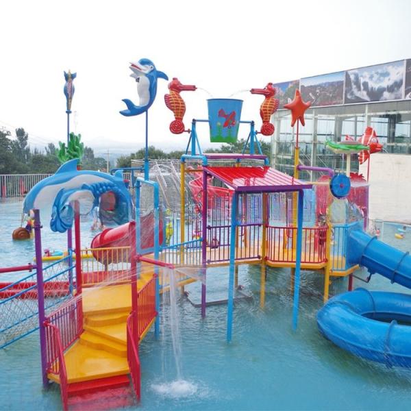 Popular Attractive Outdoor Splash Water Playground With Fountains SGS