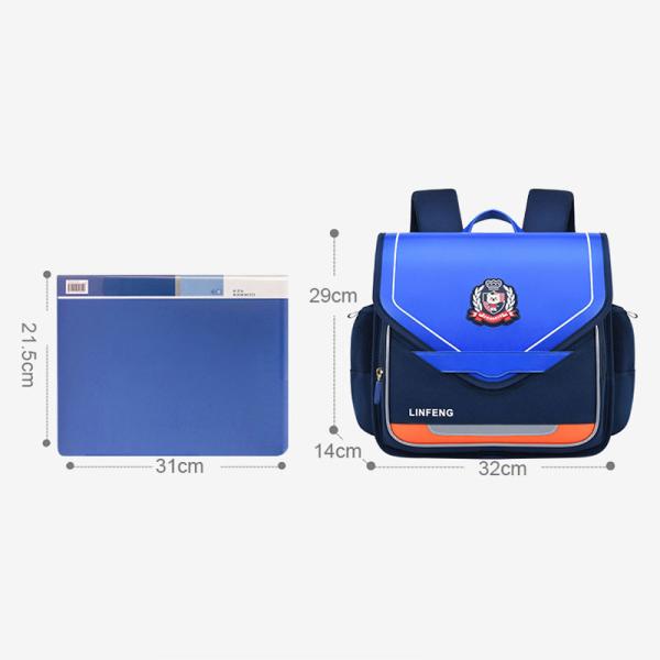 Waterproof Leather School Backpacks Orthopedic School Bags For Boys 1000g