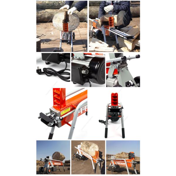Electric Wood Splitter 8 Ton Mobile Log Splitter for Home Splitting Diameter 50-400mm