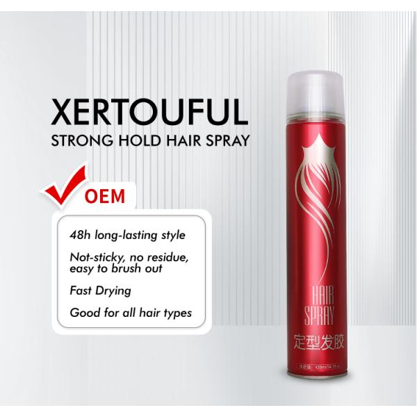 Tinplate Quick Dry Hair Spray Invisible Finishing Hair Holding Spray Custom Logo