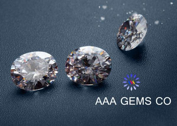 Colorless Diamond Brilliant Moissanite Oval Cutting 7mm x 9mm