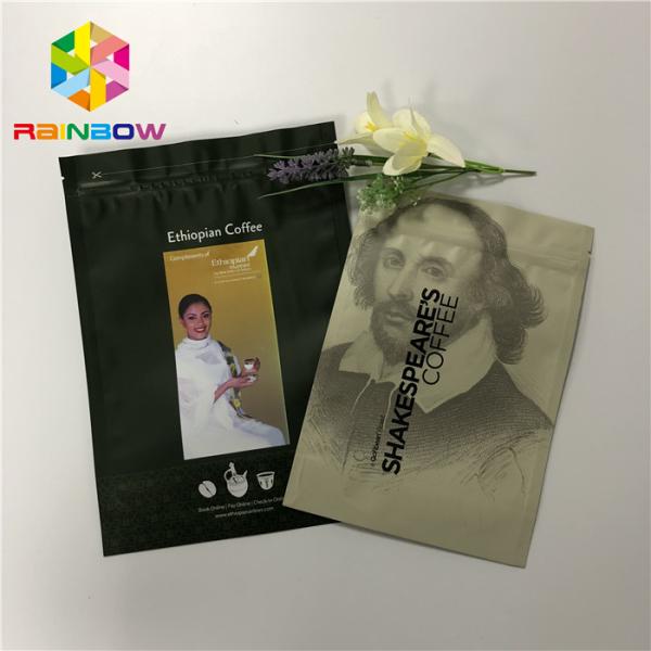 Doypack Resealable k Standing Up Pouches Coffee Packaging Bags 50-200 Microns