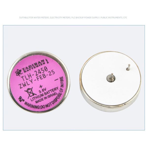 Wholesale TLH2450 Round Button Battery 550mAh 3.6V 12-Month Warranty Disposable Replaces TL-5186 for ETC Water Meter Instruments