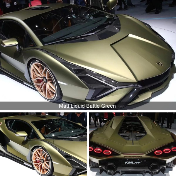 8.5Mil 10Mil Auto Paint Protection Film Self Repairing Gray Blue TPU Satin Ppf Wrap
