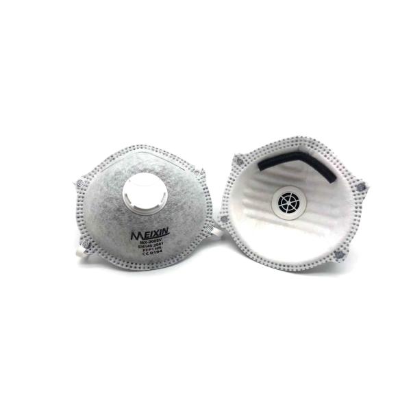 Disposable Carbon Filter Mask , FFP1V Carbon Dust Mask CE Standard