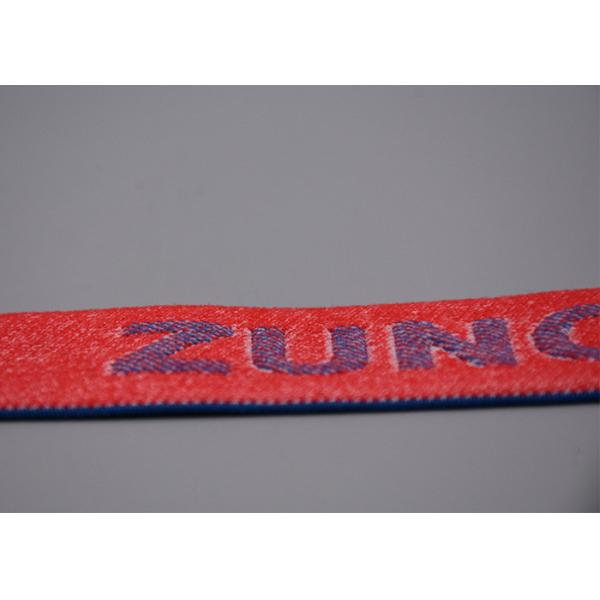 Jacquard Raised Logo Customized 35mm Loose Elastic Band For Clothing
