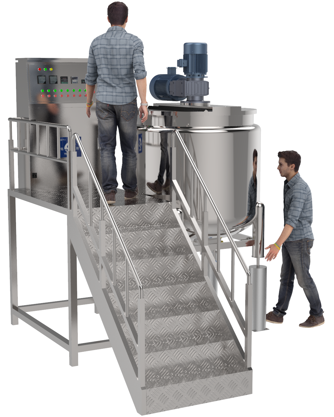 Mélangeur Homogénéisateur 500L 1000L Emulsifiant Homogénéisateur Machine à fabriquer du savon liquide