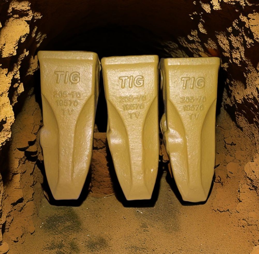 TIG Brand casting and forging  Bucket Teeth Rock Bucket Teeth 205-70-19570 For PC200 Komatasu Machine