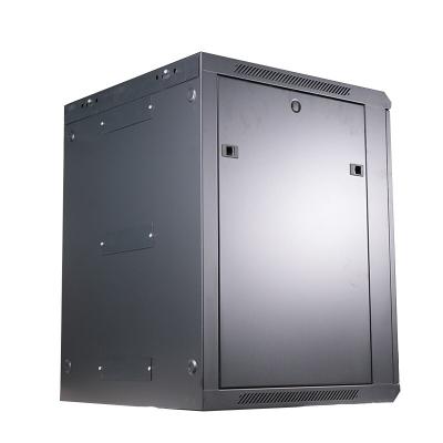 a cremalheira do servidor de 4U 6u 9u 12U laminou o armário fixado na parede de aço da rede 19 polegadas